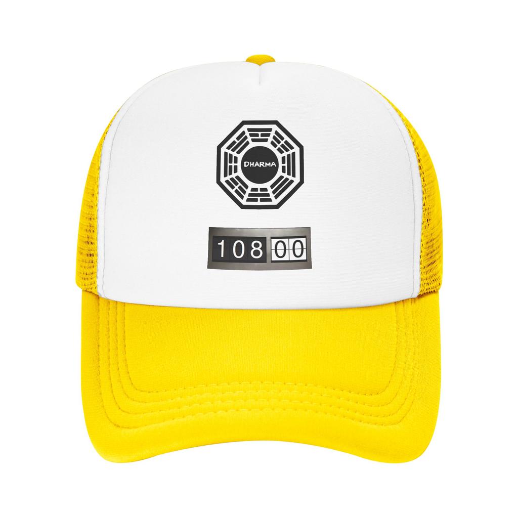 Dharma Initiative logo with The Swan Countdown Sports And Fitness Baseball cap Fine WorkUnisexship Couple Baseball Cap