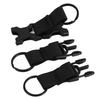 Men Outdoor Portable Multifunctional Keychain Key Ring Detachable Buckle Belt Extender(Black)
