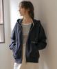 TILL I DIE Brushed Terry Oversized Hoodie [Tifa06Lt03]_Navy
