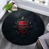 Arsenal Football Club Round Area Rug,Carpet Rug for Living Room Bedroom Sofa Playroom Decor,Non-slip Floor Mat