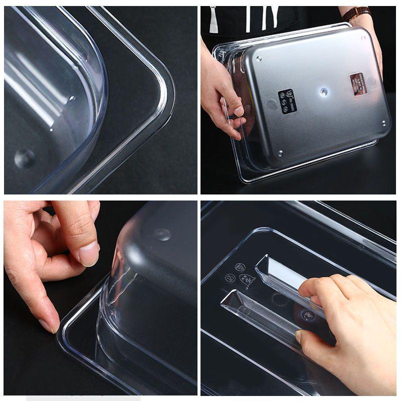 Прозрачная прямоугольная акриловая чаша для горячего и ящик для хранения свежих фруктов