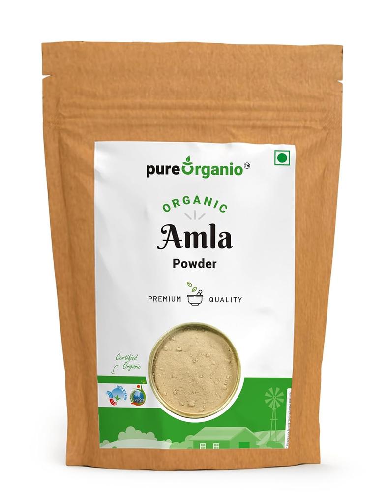 Pure Organio Organic Amla Powder Versatile Amla Powder For Eating | 200gm 0.4lbs