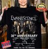 Футболка Evanescence 30-й юбилей Спасибо за воспоминания S-5XL Унисекс