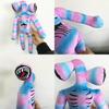 Adorable 37cm Cartoon Rainbow Siren Head Plush Toy Cozy Horror Stuffed Doll For Kids