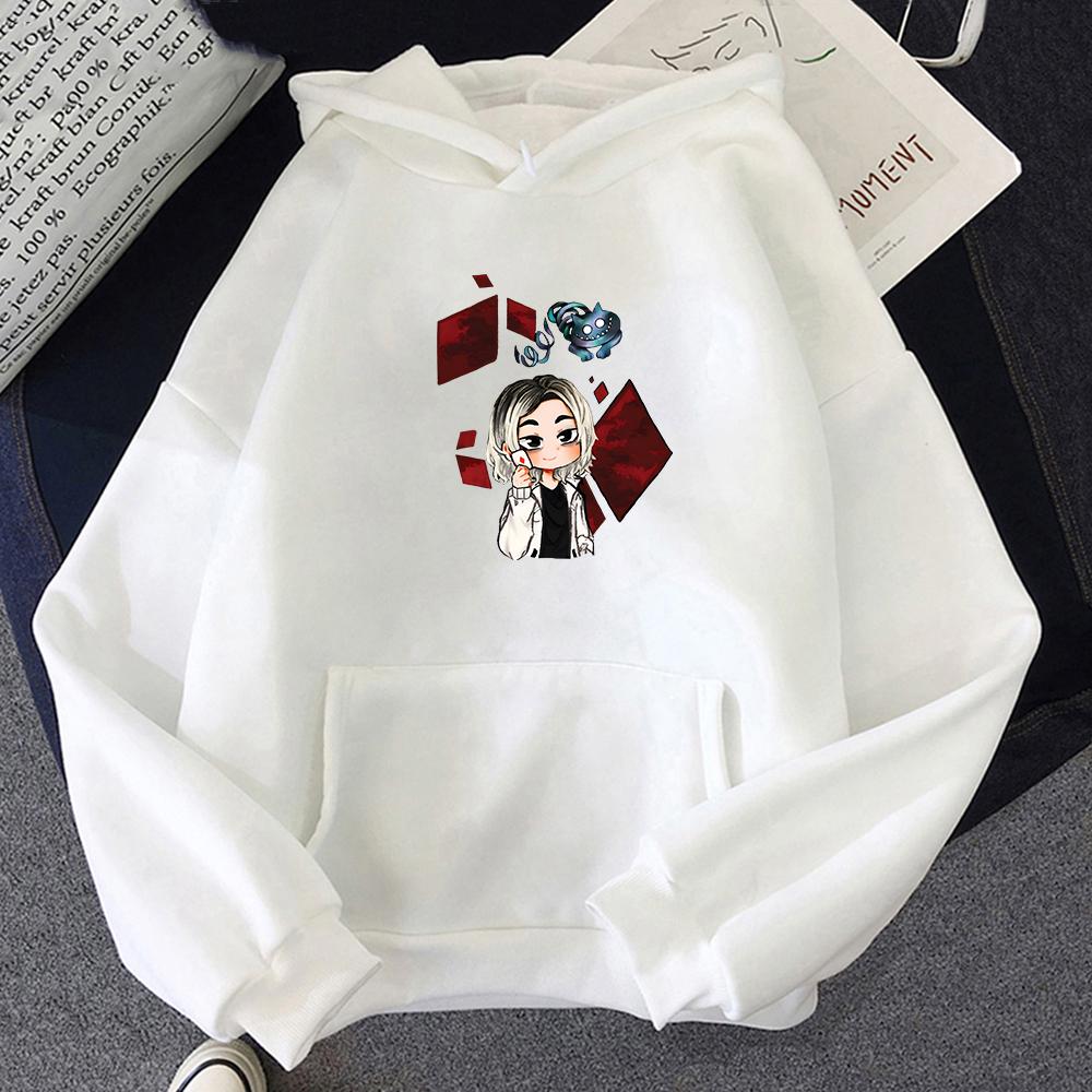 Алиса в Пограничье Оверсайз Худи Чувство Дизайна Эстетика Толстовка с Длинным Рукавом Четыре Сезона Японское Аниме