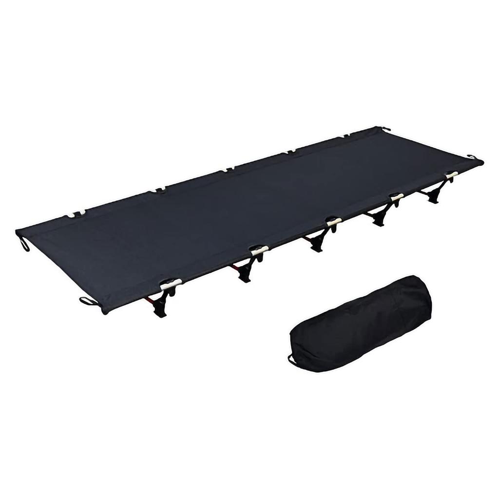 MTK Cot Outdoor Low Type Lightweight 3kg Load Capacity 150kg Quiet Design Foldable Quick Camp MOB65-BK