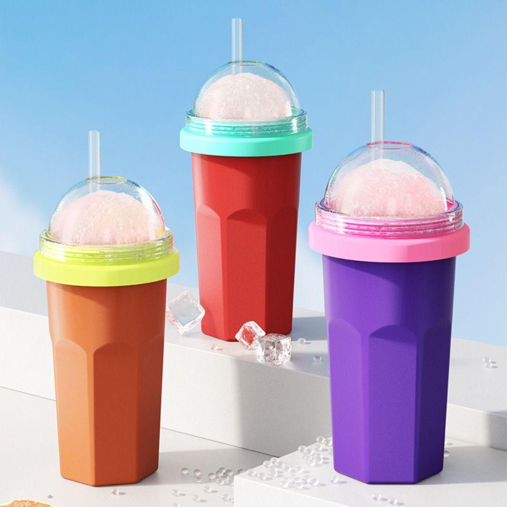 Large Capacity Smoothie Cup Food-Grade Ice Cream Maker Cup Easy To Use Milkshake Bottle for Kids
