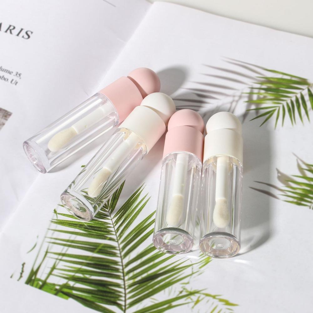 Матовый Прозрачный Розовый Пустой Флакон Диспенсер Толстый Стержень Контейнер для Блеска для Губ Тюбик для Блеска для Губ