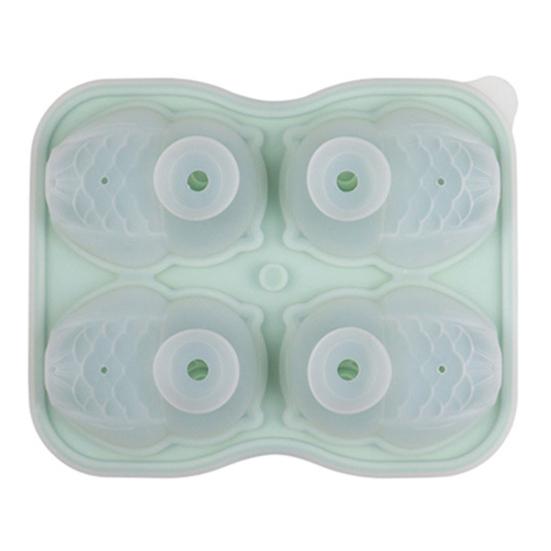 Форма для кубиков льда с воронкообразными крышками. Форма для льда в виде пингвина и совы из пищевого силикона. Изготовитель кубиков льда в виде животных.