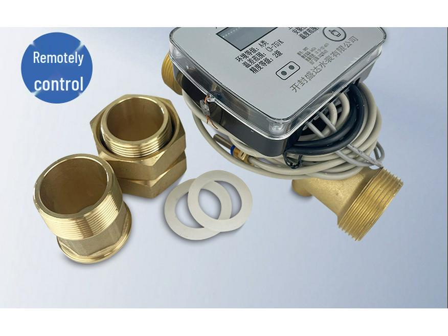 Long-Range Ultrasonic Heat Meter with Digital Display, Lithium Battery, Heating Pipeline Type, IP68-Rated Household Water Meter