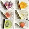 Transparent Apple Bookmark Premium Feeling Grape Tomato Bookmarks Simulation Bookmark  Student Gift