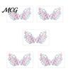 Temporary Body Art Stickers 5 Sheets Colorful Butterfly Flower Tattoo Stickers, Waterproof Hypoallergenic Decals Art, Floral Chest Back for