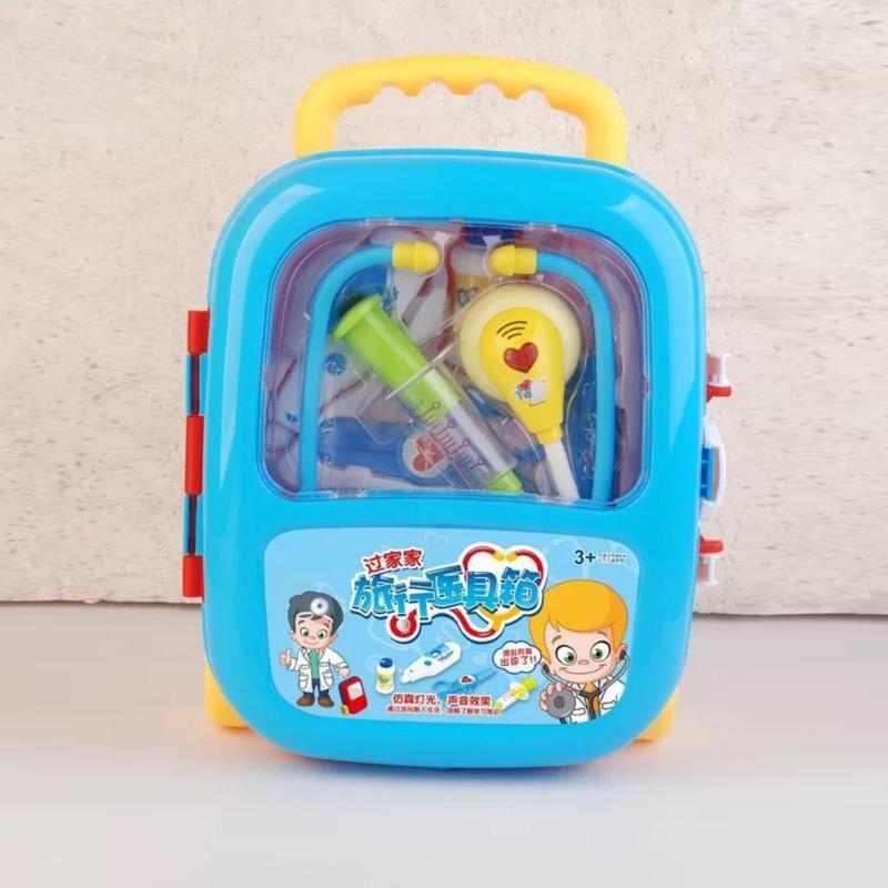 Kids Pretend Play Doctor Kits Travel Case Medicals Tool Interactive Learning Toy For Preschoolers And Toddler Roleplay