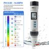 HM 2/4 In 1 Tester Digital Water Quality Meter Portable PH ORP Detector TDS EC PH Temp COM-300 Testing Pen for Hydroponic Pool