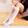 Spring And Summer Japanese Lotus Leaf Lace Medium Tube Socks Women'S Bow And Knee Calf Socks Lolita Uniform Stockings