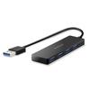 ELECOM USB Hub 4 Port Bus Power Compact and Lightweight and Other Laptops Compatible with Nintendo Switch Black 3.0 [Ultra Design] MacBook/Surface