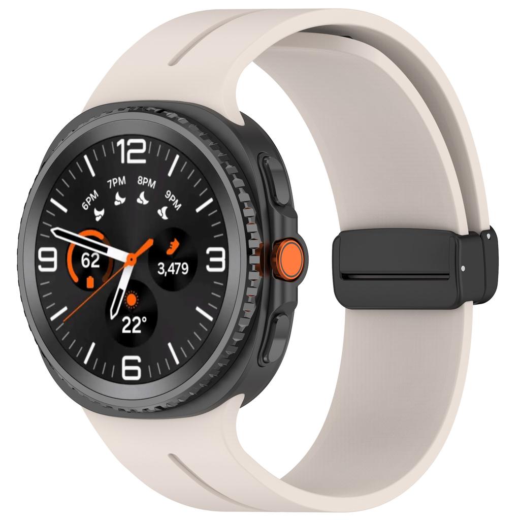 Спортивный силиконовый ремешок с магнитной D-образной пряжкой для Samsung Galaxy Watch 8 44 мм 40 мм, ремешок для Samsung Watch8 Classic 46 мм, браслет