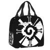 Hunab Ku Mayan Aztec Sacred Symbol Thermal Insulated Lunch Bag Women Resuable Lunch Container School Travel Storage Food Box