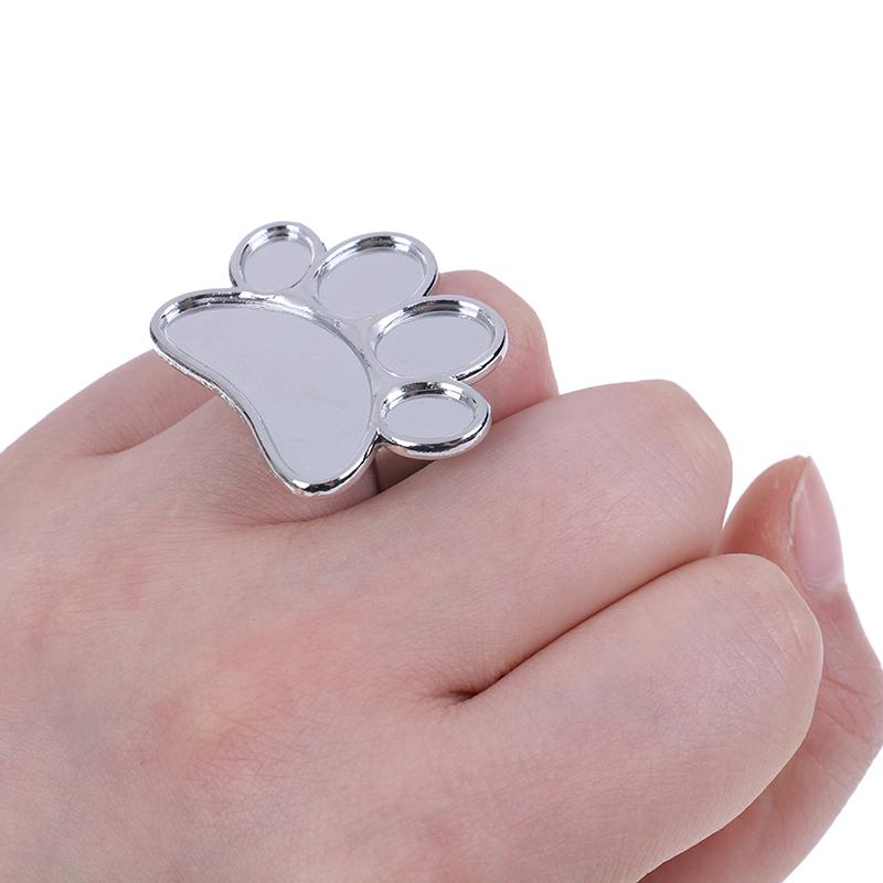 Nail Art Metal Finger Ring Palette Color Painting Pigment Holder Nail Art Tool