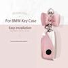 BBKC8 Luxury Diamond Pattern TPU for BMW X1 U11 X7 G07 XM G09 I7 7 Series G70 LCI IX I20 U06 G81 M3 2023  Remote Car Key Case Cover