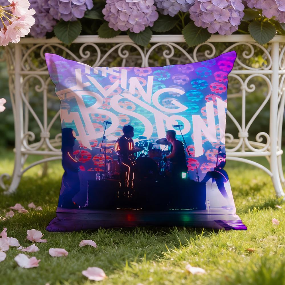 The Living band T-Tombstone Cushion Cover Home & Car Dual-Scene Pillow Cover: Reversible for Premium Comfort