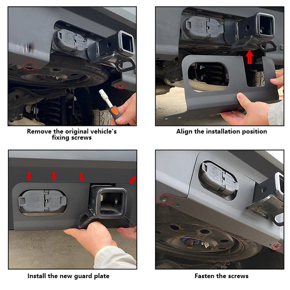 Truck Bumpers Accessories 4/7-Pin Hitch Protector for 2025-2025 Ford Maverick Rear Bumper Cover Plate Towing Exterior Parts