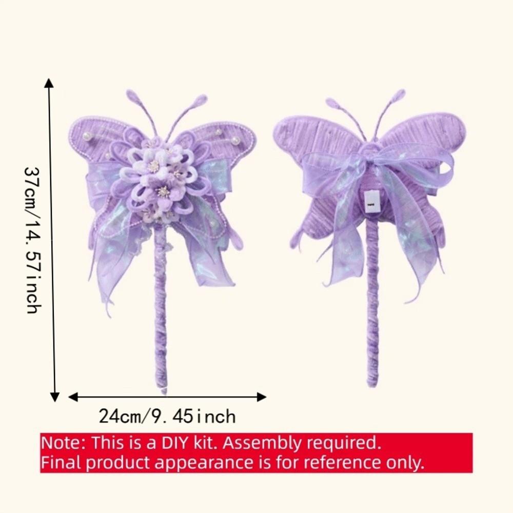 Iron Wire Strip Stick Butterfly-shaped Lantern DIY Kit Mid-Autumn Festival Lantern Hanfu Props