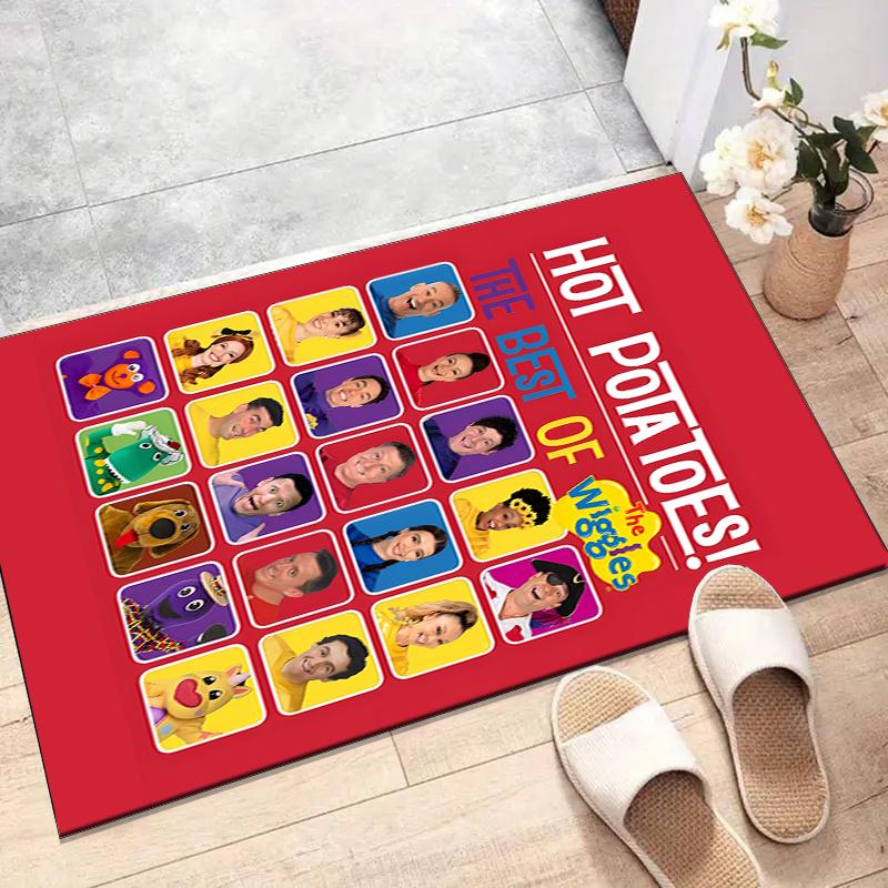 The Wiggles Polyester Carpet, Soft Indoor Mat for Office Chair, Living Room, Computer Desk - Decorative Home Office Rug Design