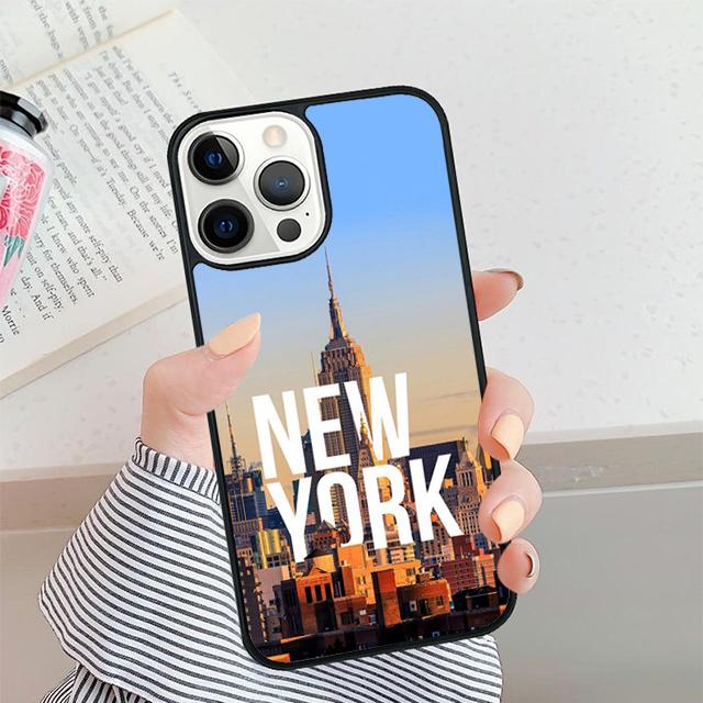 World City Travel New York Phone Case For iPhone 17 Air 16 15 14 plus 12 13 Pro max Bumper Shell Cover coque