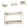 Desktop Organizer Rack Tea Cup Storage Elevated Tiered Serving Platter Double Layer