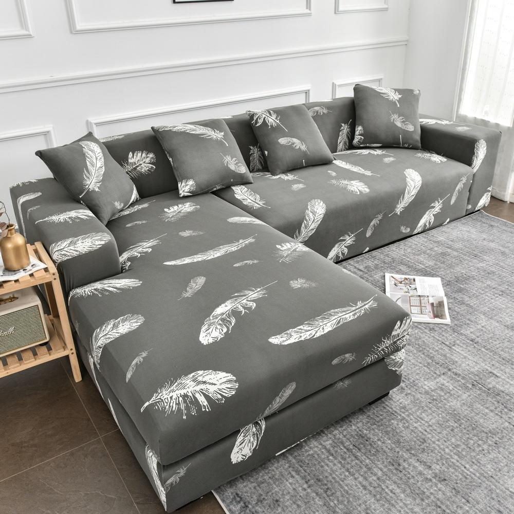Four Seasons Printed Sofa Cover All Inclusive Elastic Sofa Dust Cover Single Double Three Or Four Anti Slip Tight Bag Seat Cushion