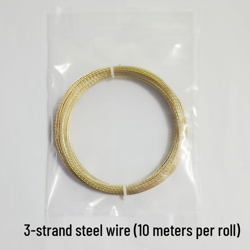 Стальная проволока с медным покрытием для снятия и установки лобового стекла, резка автомобильного стекла, 10м/20м 3-жильная