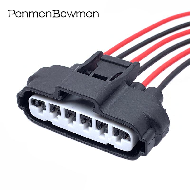1 Set 6 Pin Auto Accelerator Pedal Throttle Electrical Cable Connectors Wire Harness Plug 90980-11858 for Toyota 7283-1968-30