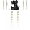 Pearl Long Dangle Earrings For Women With Elegant Office Wear Accessory