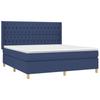 VidaXL Divan Bed with Mattress Blue 180x200 Cm Fabric - Model 3132255