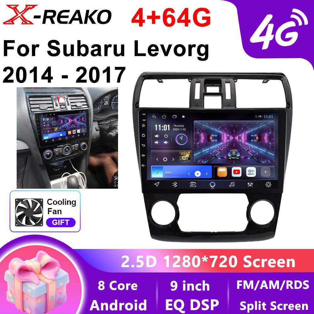 Android Головное устройство для Subaru Levorg 2014-2017 Carplay Auto Автомагнитола Мультимедийный видеоплеер Навигация GPS 4G WIFI QLED