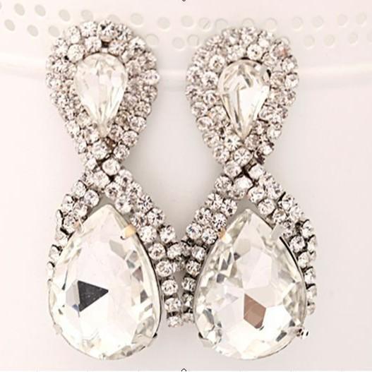 Korean Style Earrings 8-Word Autumn New Small Jewelry Ladies Stage Performance Earring Accessories  E017