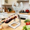 Hot Dog Grill Rack Portable Stainless Steel Sausage Cooker BBQ Tool for Camping Hiking Picnic Grilling