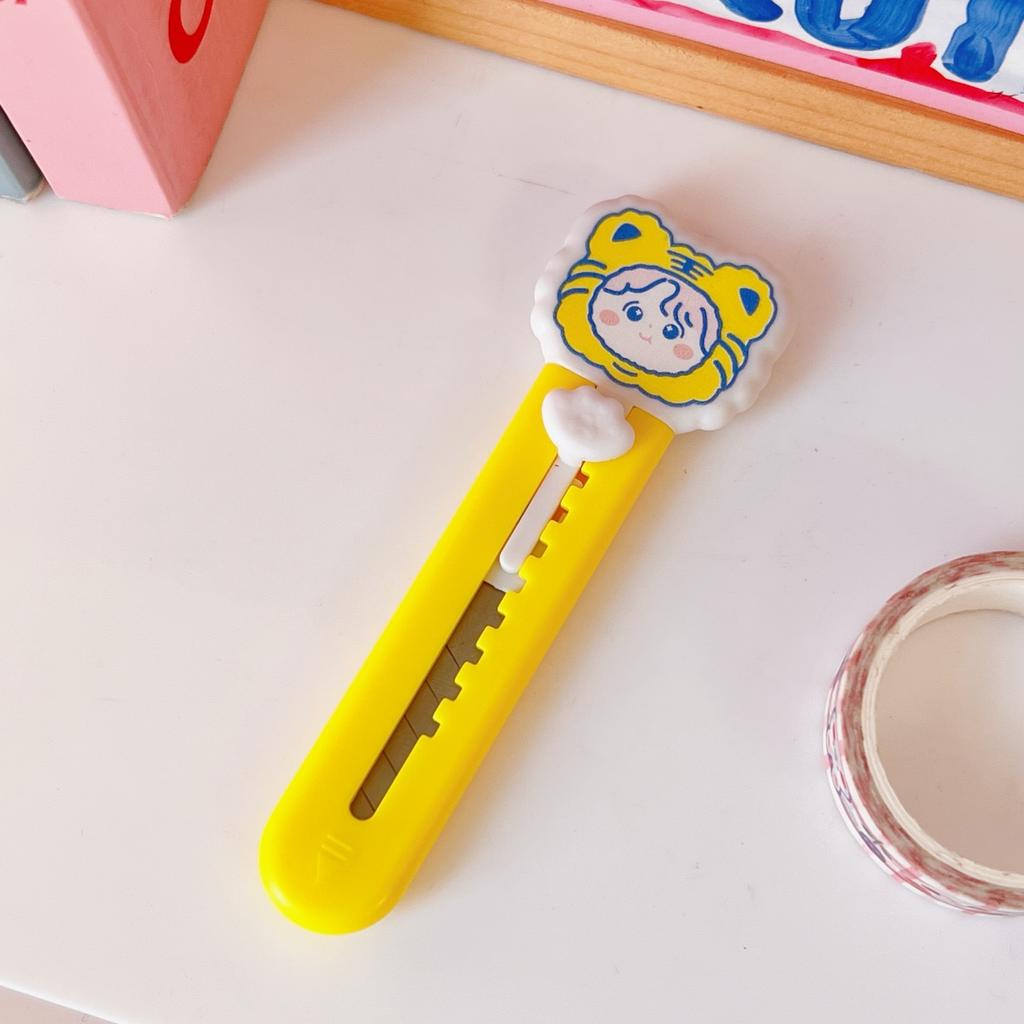 Мини практичные ножи Kawaii цветы резак для бумаги выдвижной открывалка для конвертов портативный карманный нож офисные принадлежности