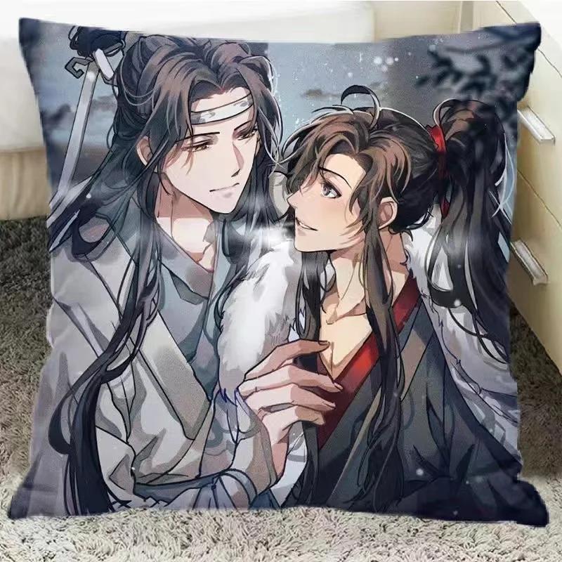 Двусторонняя наволочка с принтом Grandmaster of Demonic Cult, Китай, Danmei, аниме, Mo Dao Zu Shi Lan, Wangji Wei Wuxian, чехол для подушки