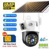 4G Camera With 4G-SIM Card Solar Panel 8MP 4K Outdoor Wireless PTZ PIR Human Detection CCTV IP Camaras V380 Security Protection