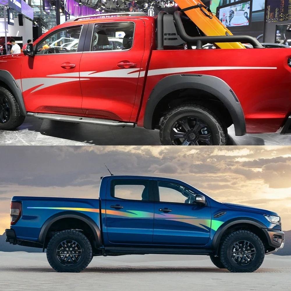 Car Decor Sticker For Truck Body Tailgate Durable Retro Vinyl Decal For Hilux 2025 RAM 1500 Ranger Nissan Frontier Isuzu D-Max