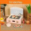 Kitchen Wooden Simulation Barbecue And Cooking Utensils Children Toy Set