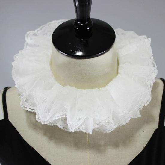 Свитшоты с круглым вырезом и ложным воротником, топы, ложный воротник, кружевная застежка, рубашка для Хэллоуина, маскарада, улучшитель линии шеи