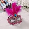 Lace Feather Mask Dazzling Halloween Masquerade Mask Party Dance Mask Alluring For Prom Nights Cosplay Events Christmas