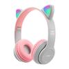 P47 Headphone Bluetooth 5.0 Luminous Cat Ear Shape Wireless Headset for Travel