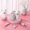 4-in-1 Baby Nail Clipper Set: Baby Nail Clippers, Baby Scissors, Tweezers, and Nail File (Polar Bear Pink)