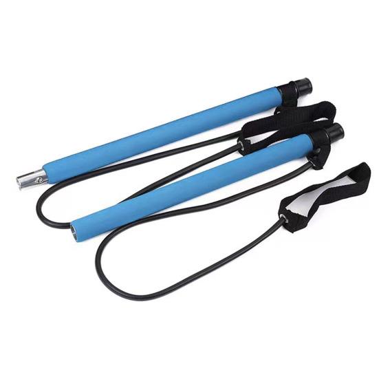 Пилатес Бар с лентой сопротивления Силовая тренировка Растяжка тела Ноги Бедра Талия Руки Упражнение Бар Домашний спортзал Тренировка Мужчины Женщины Фитнес-оборудование