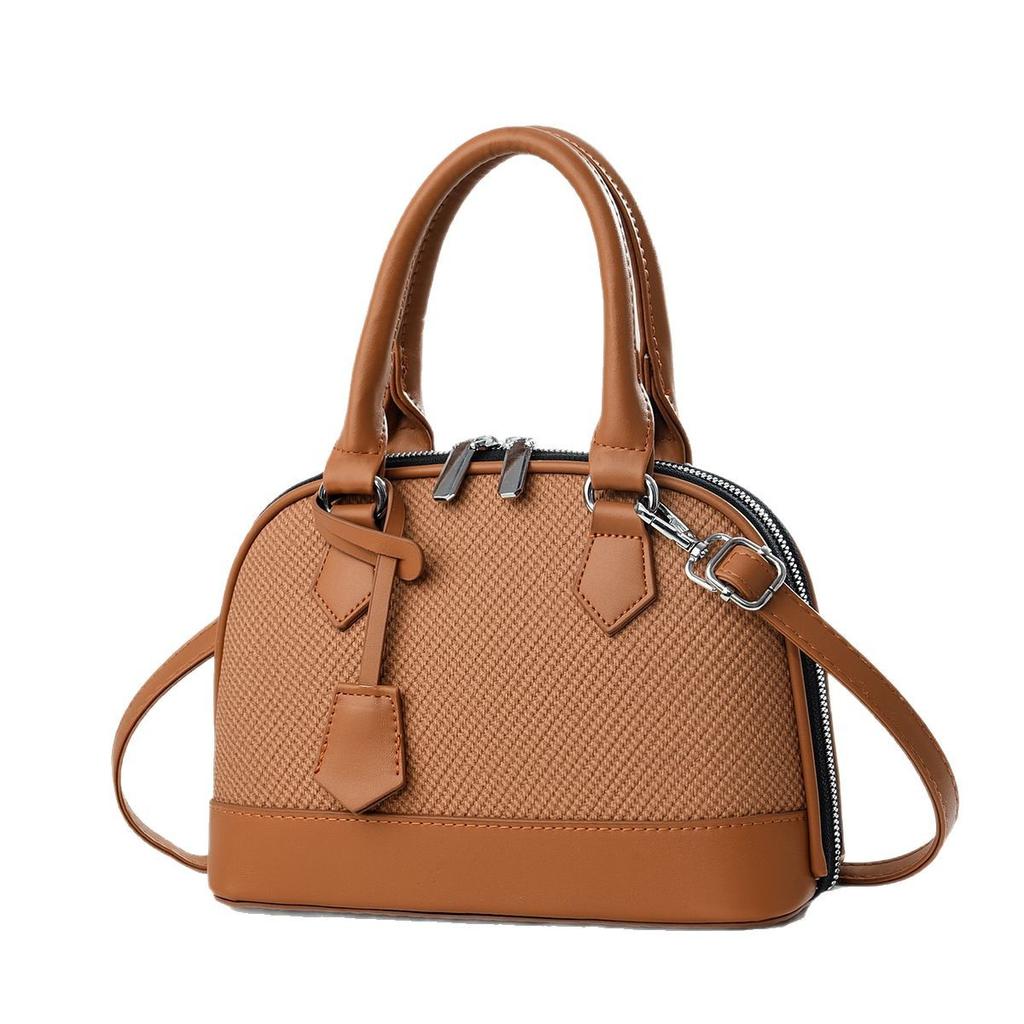 Новая сумка-макарон высокого уровня с пэчворком, холщовая текстура, простая модная сумка через плечо, универсальная женская сумка