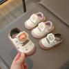2024 Детская повседневная обувь для девочек, осенняя новая мода в корейском стиле, мягкая подошва, нескользящая, универсальная обувь для обучения и ходьбы